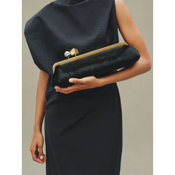 JACQUEMUS The Salon Clutch Long clasp bag., view 2