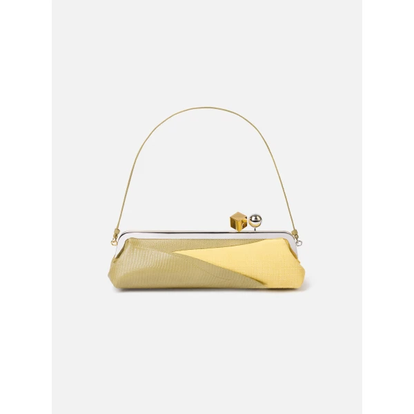 JACQUEMUS The Salon Maïs clutch Corn clasp bag., view 6