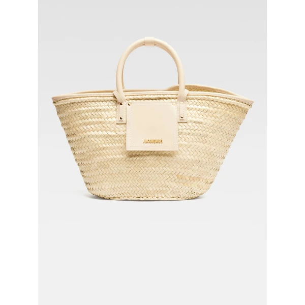 JACQUEMUS The Soli basket Beach basket bag, view 2