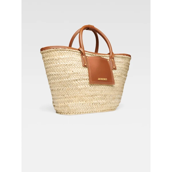 JACQUEMUS The Soli basket Beach basket bag, view 2