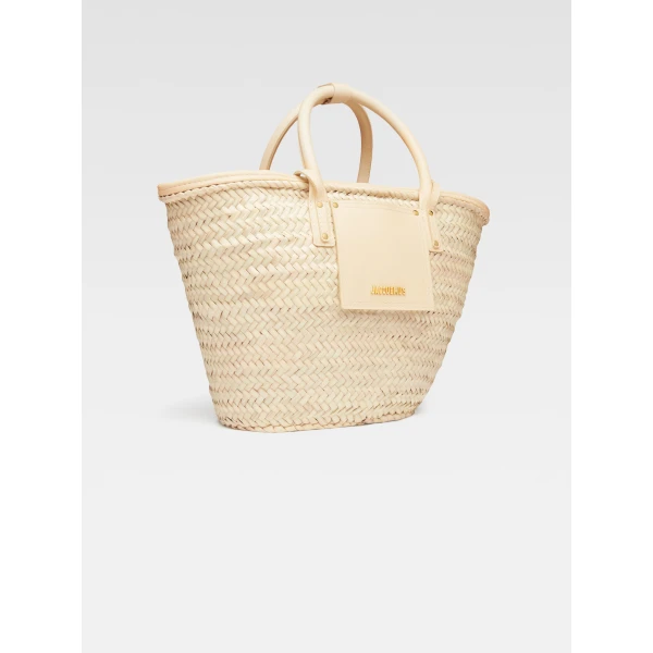 JACQUEMUS The Soli basket Beach basket bag, view 3