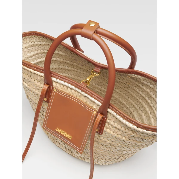 JACQUEMUS The Soli basket Beach basket bag, view 5