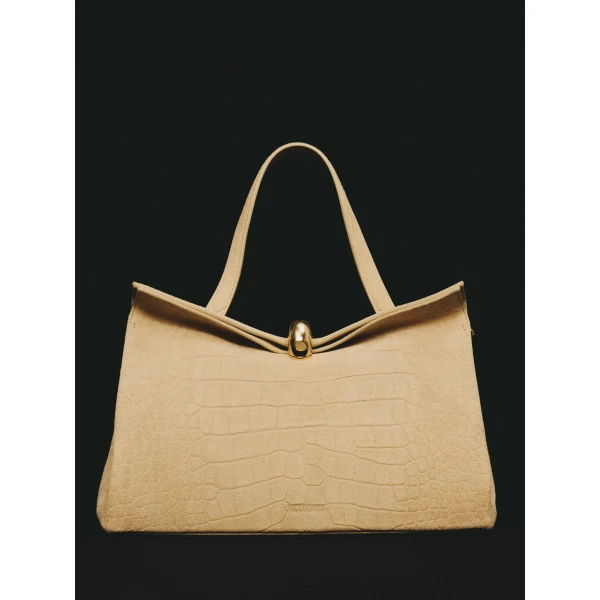 JACQUEMUS The Valérie Soft suede leather bag., view 4
