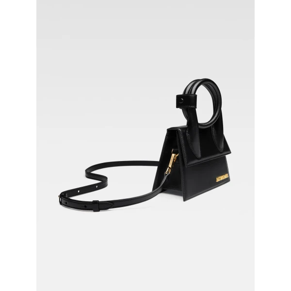 JACQUEMUS The knot Chiquito Coiled leather handbag., view 2
