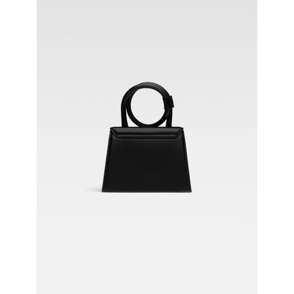 JACQUEMUS The knot Chiquito Coiled leather handbag., view 3