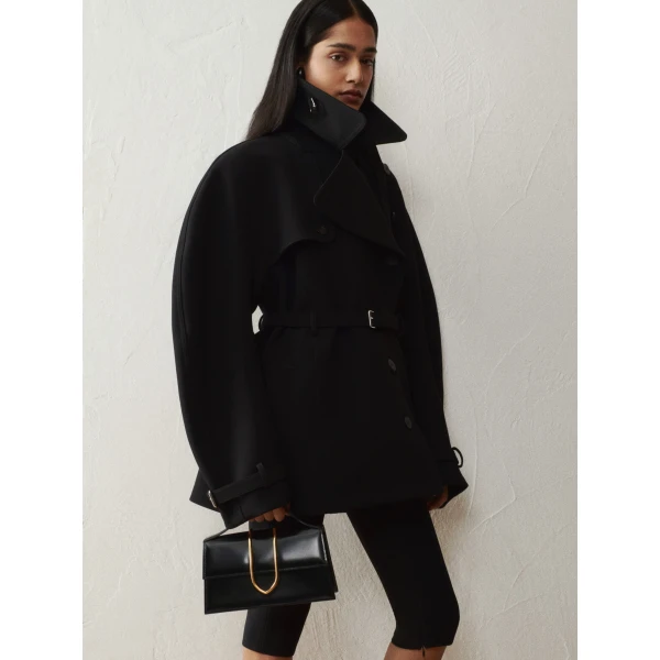 JACQUEMUS The large Bambino Cross-body metal flap bag., view 2
