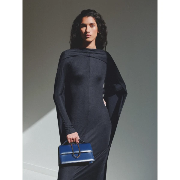 JACQUEMUS The large Bambino Cross-body metal flap bag., view 2