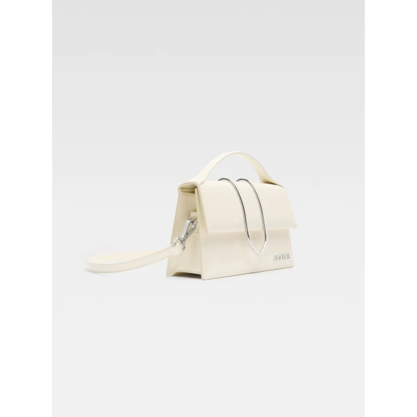 JACQUEMUS The large Bambino Cross-body metal flap bag., view 2