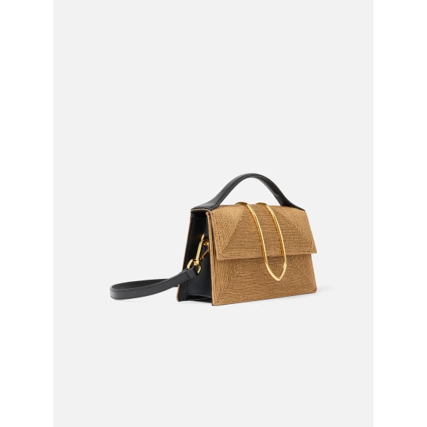 JACQUEMUS The large Bambino Metal flap bag., view 3