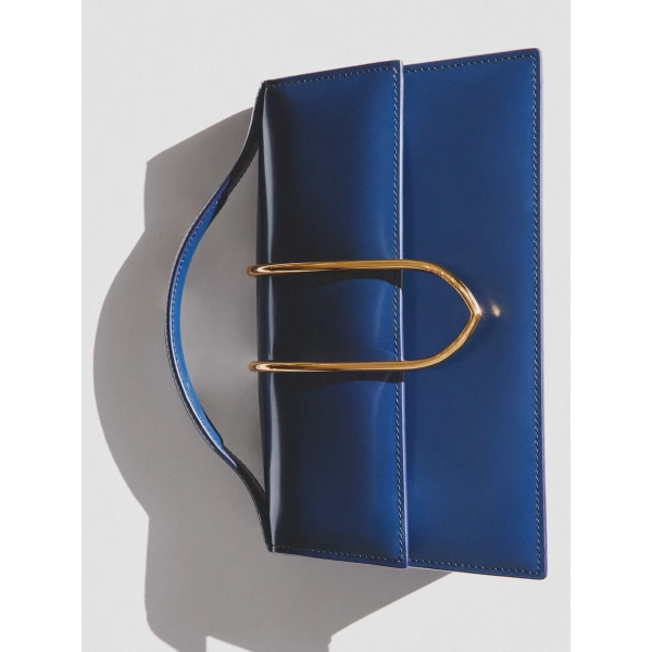 JACQUEMUS The large Bambino Cross-body metal flap bag., view 3