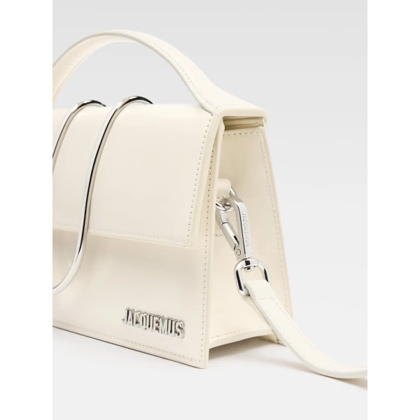 JACQUEMUS The large Bambino Cross-body metal flap bag., view 4