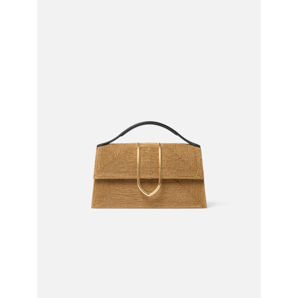 JACQUEMUS The large Bambino Metal flap bag., view 5