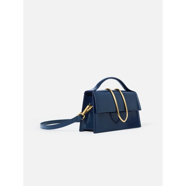 JACQUEMUS The large Bambino Cross-body metal flap bag., view 5