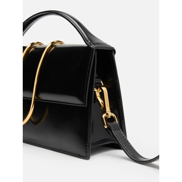 JACQUEMUS The large Bambino Cross-body metal flap bag., view 6