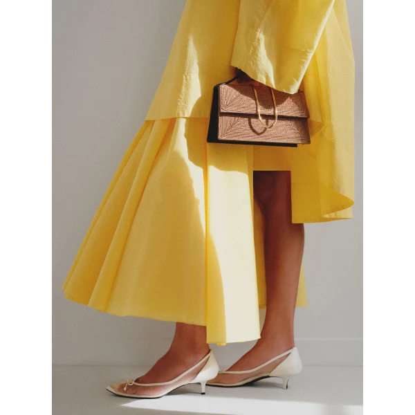 JACQUEMUS The large Bambino Metal flap bag., view 6