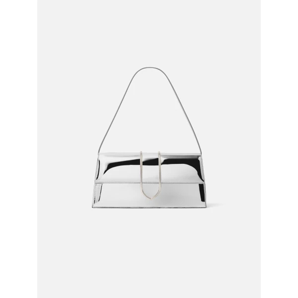 JACQUEMUS The long Bambino Long metal flap bag., view 6