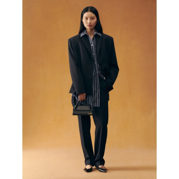 JACQUEMUS The long Chiquito Long leather handbag., view 6