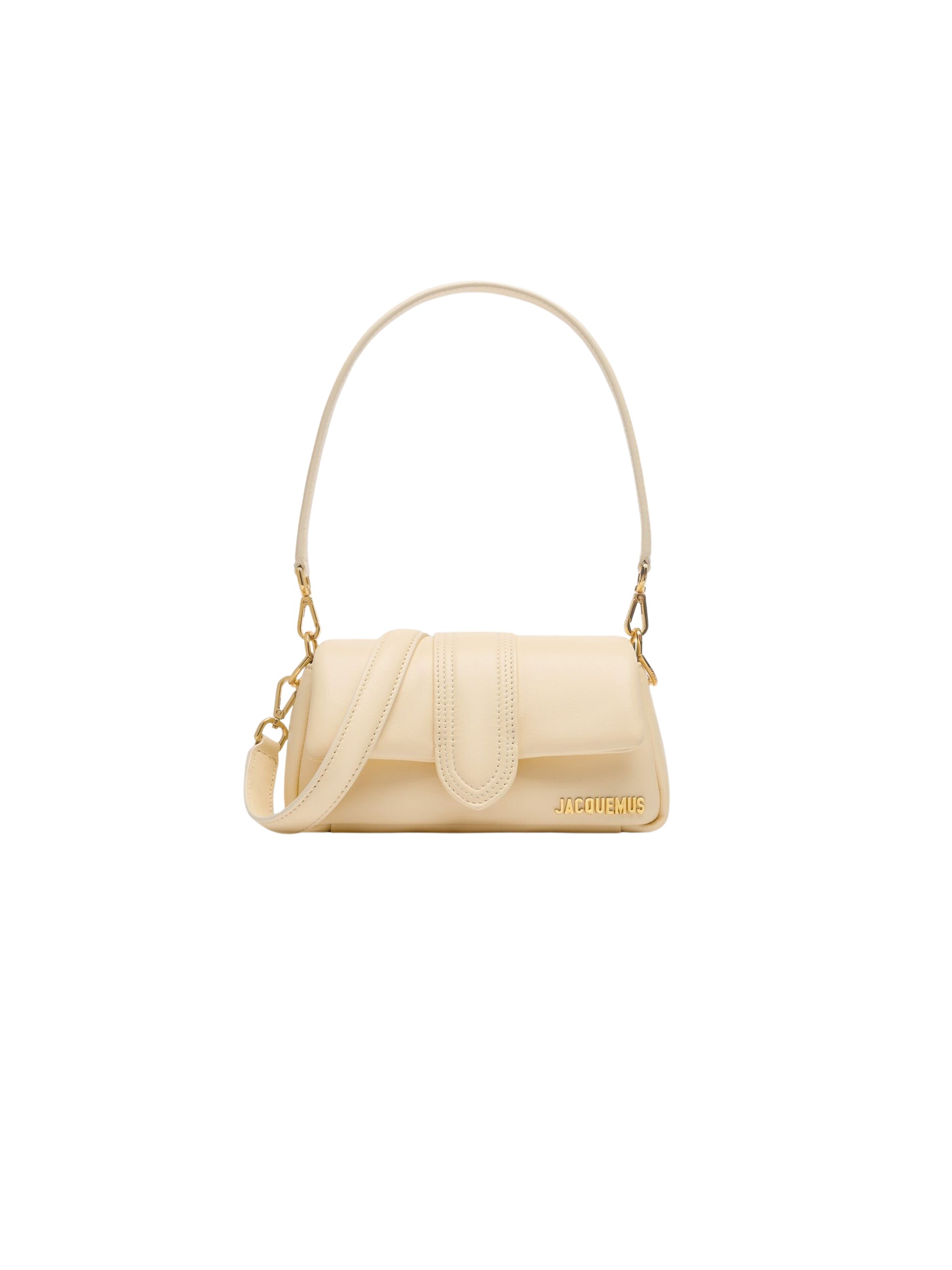 JACQUEMUS The small Bambimou Mini puffed flap bag.