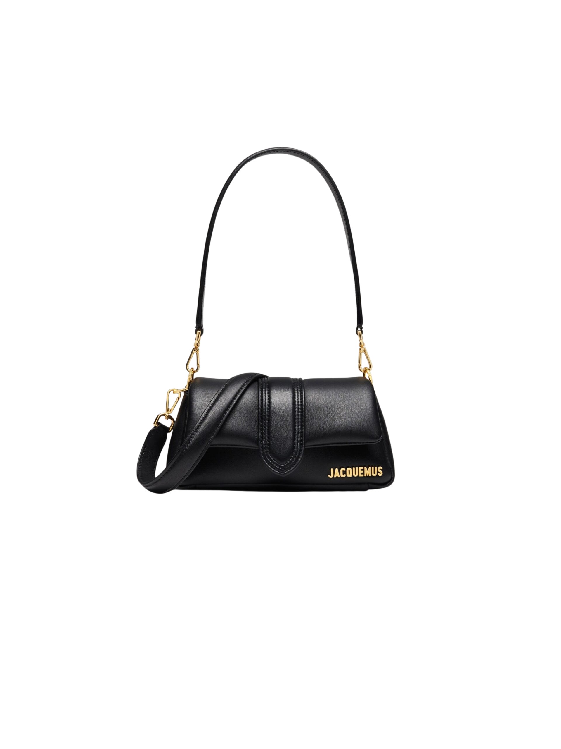 JACQUEMUS The small Bambimou Mini puffed flap bag.