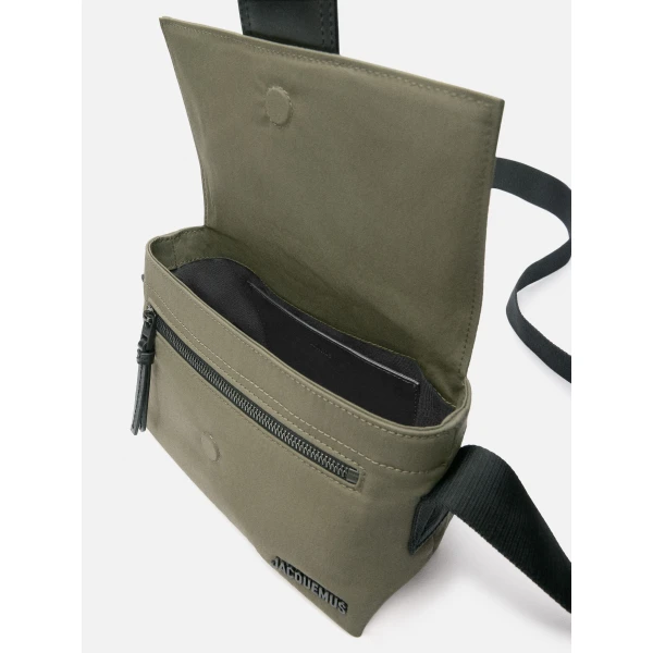 JACQUEMUS The small Bambino messenger bag Mini nylon messenger bag., view 4