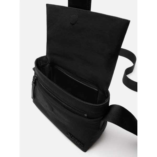 JACQUEMUS The small Bambino messenger bag Mini nylon messenger bag., view 4