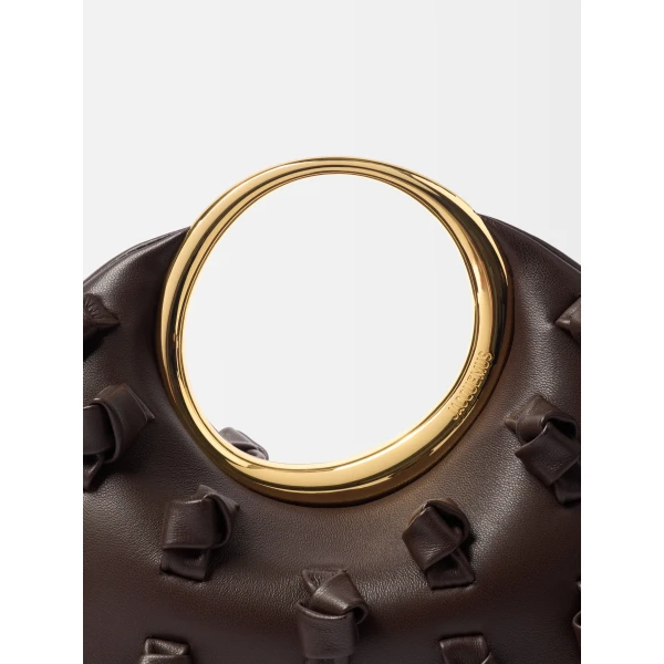 JACQUEMUS The small Calino with knots Mini ring handbag., view 4