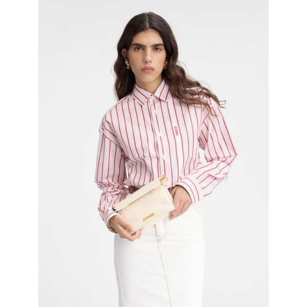 JACQUEMUS The small Rond Carré clutch, view 6