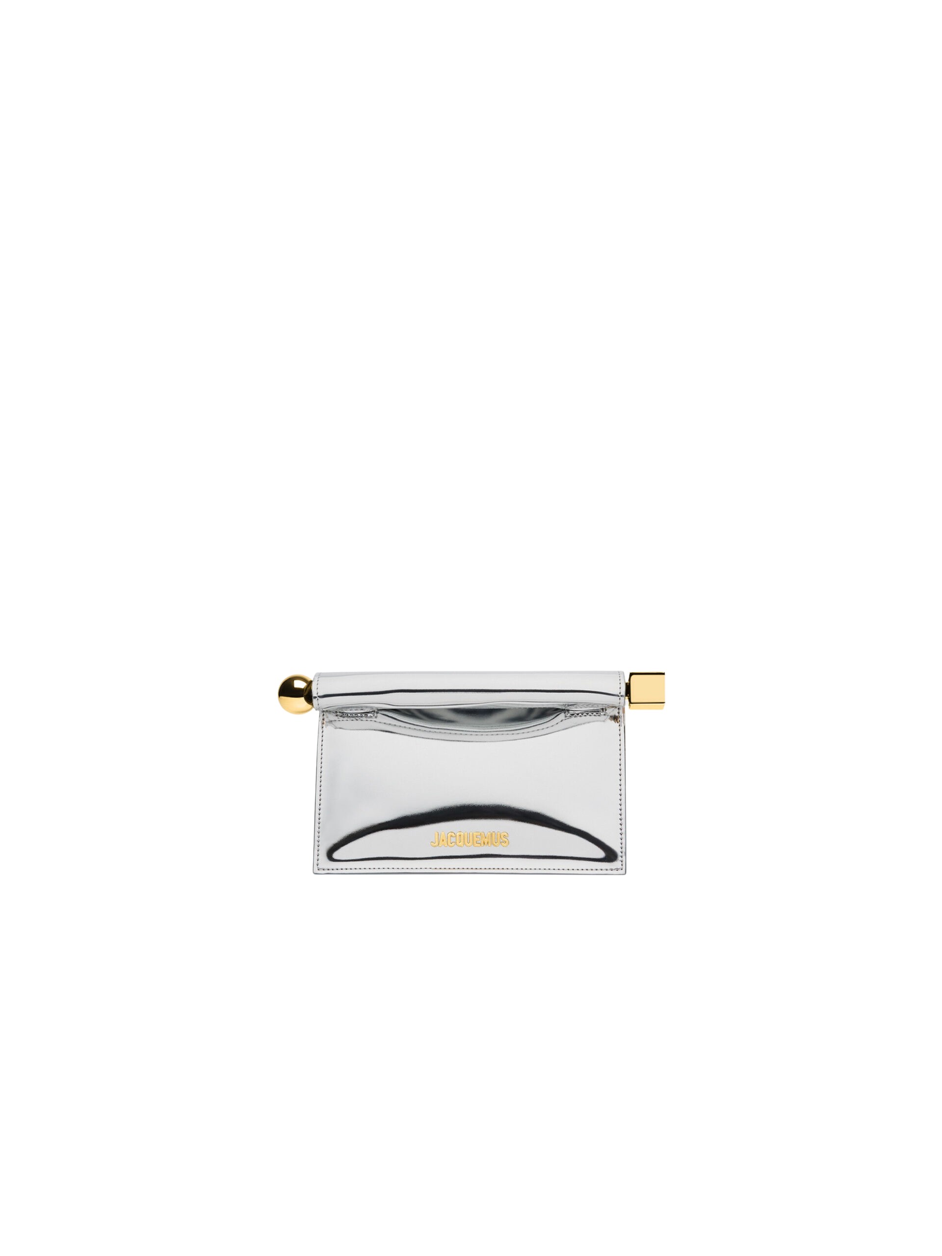 JACQUEMUS The small Rond Carré clutch Mini take-away pouch bag.