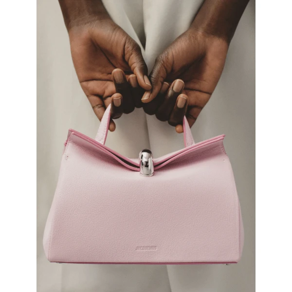 JACQUEMUS The small Valérie Small soft leather bag., view 3