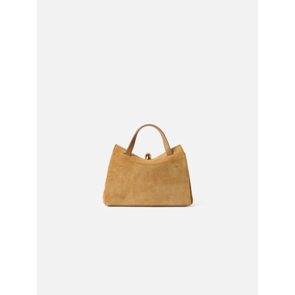 JACQUEMUS The small Valérie Small soft suede leather bag., view 6
