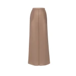 LAPOINTE Lightweight Georgette Wide Leg Pant With Pockets - Beige Pants - New York Luxury Fashion at Coveti