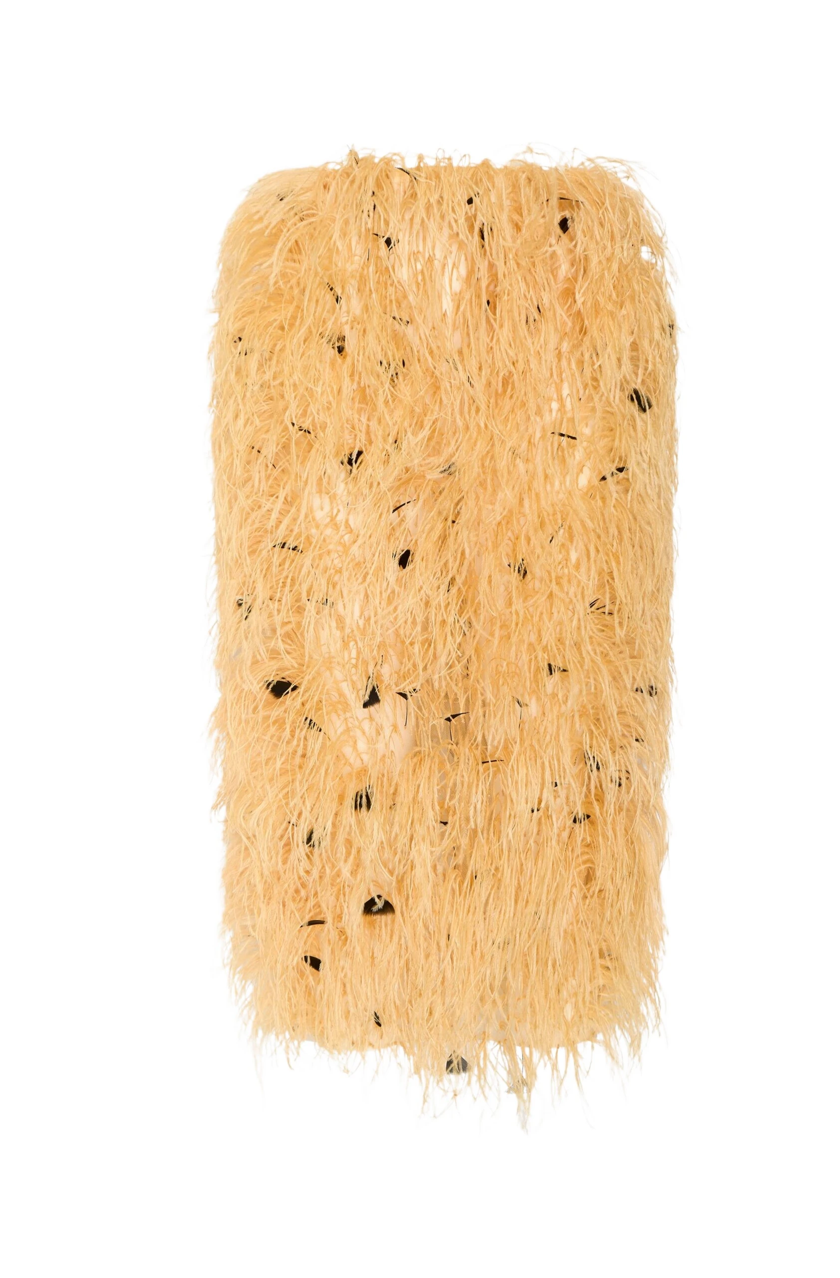 Lapointe-Multi-Feather-Embroidery-High-Waist-Skirt-scaled60890_nobg LAPOINTE Multi Feather Embroidery High Waist Skirt - Yellow Skirts - New York Luxury Fashion at Coveti