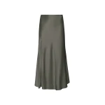LAPOINTE Satin Bias Midi Skirt - Green Skirts - New York Luxury Fashion at Coveti