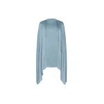 LAPOINTE Satin Cape Sleeve Mini Dress - Blue Dresses - New York Luxury Fashion at Coveti