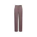 LAPOINTE Satin Relaxed Pleated Pant - Brown Pants - New York Luxury Fashion at Coveti