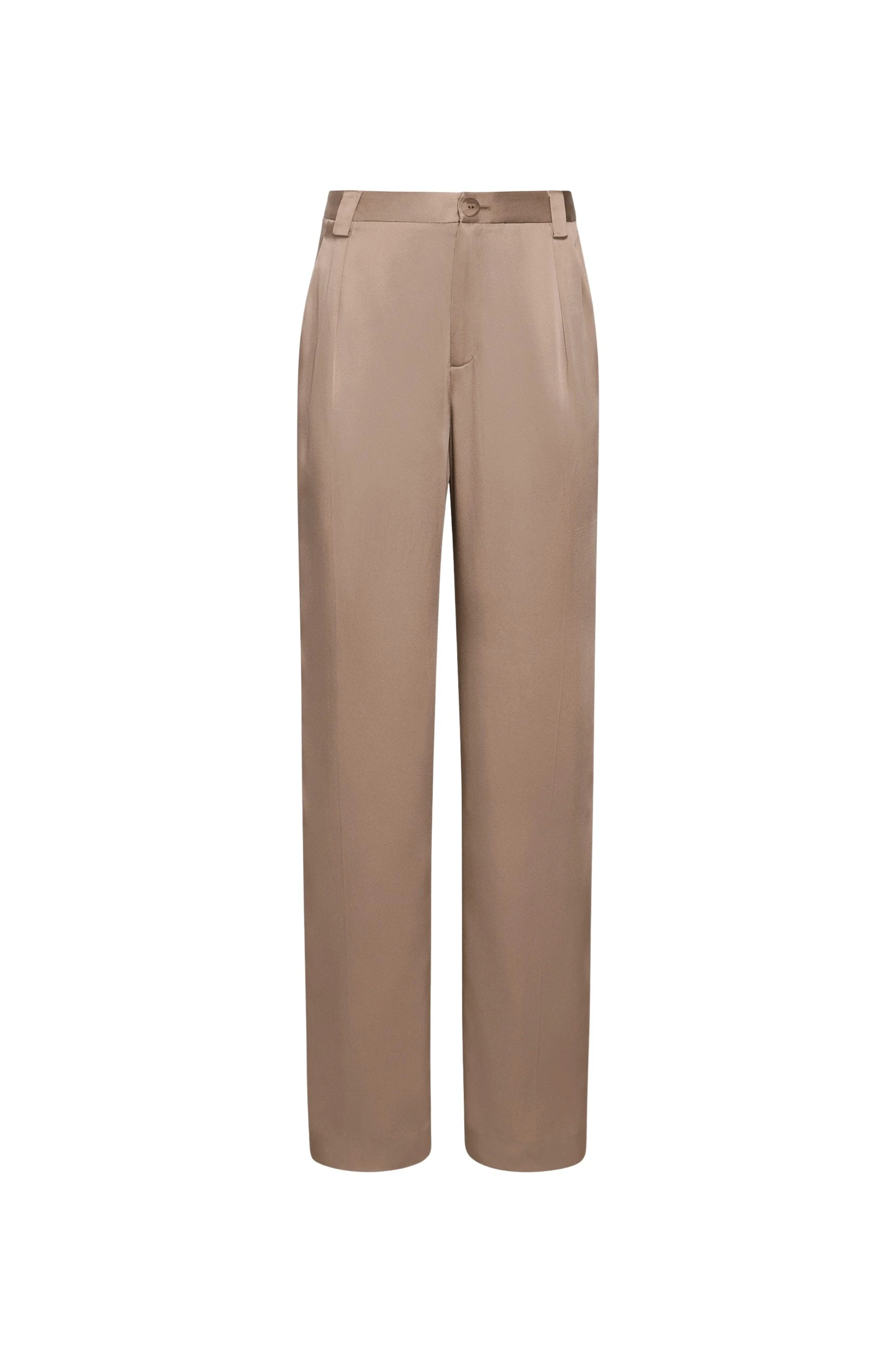 Lapointe-Satin-Relaxed-Pleated-Pant-5-scaled89530_nobg LAPOINTE Satin Relaxed Pleated Pant - Beige Pants - New York Luxury Fashion at Coveti