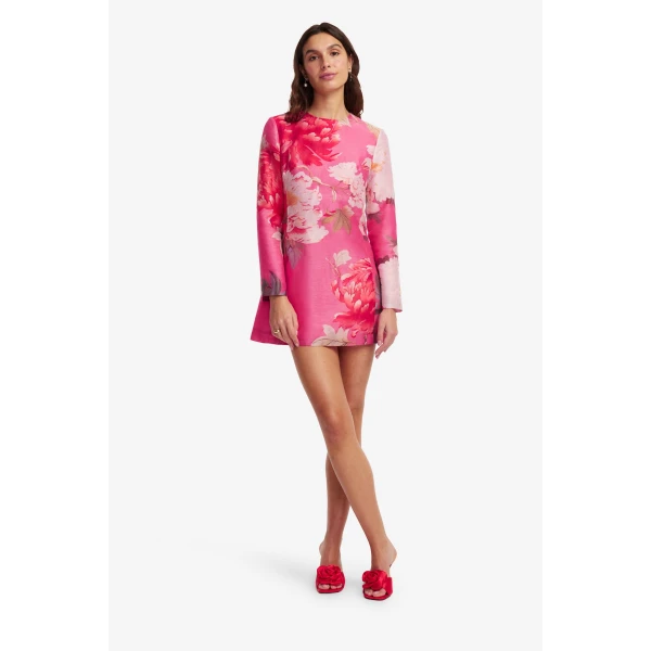 Leo Lin Aliza Long Sleeve Mini Dress - Leo Lin Dress - Australian Luxury Fashion - Shop at Coveti