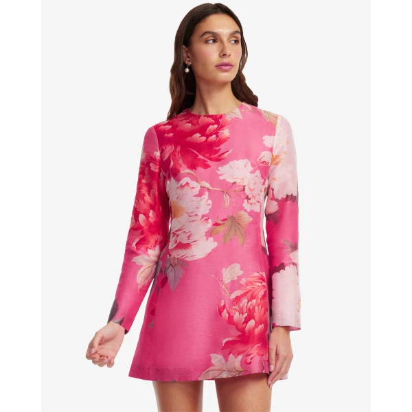 Leo Lin Aliza Long Sleeve Mini Dress - Leo Lin Dress - Australian Luxury Fashion - Shop at Coveti