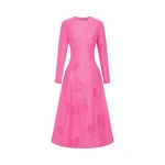 Leo Lin Amira Long Sleeve Petal Midi Dress - Leo Lin Dress - Australian Luxury Fashion - Shop at Coveti
