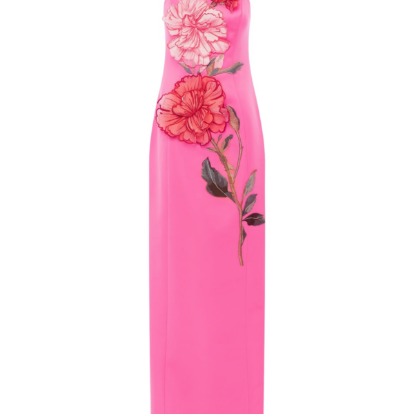 Leo Lin Arianna Appliqué Floral Maxi Dress - Leo Lin Dress - Australian Luxury Fashion - Shop at Coveti