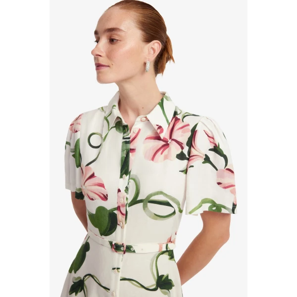 Leo Lin Becca Short Sleeve Midi Dress - Leo Lin Dress - Australian Luxury Fashion - Shop at Coveti