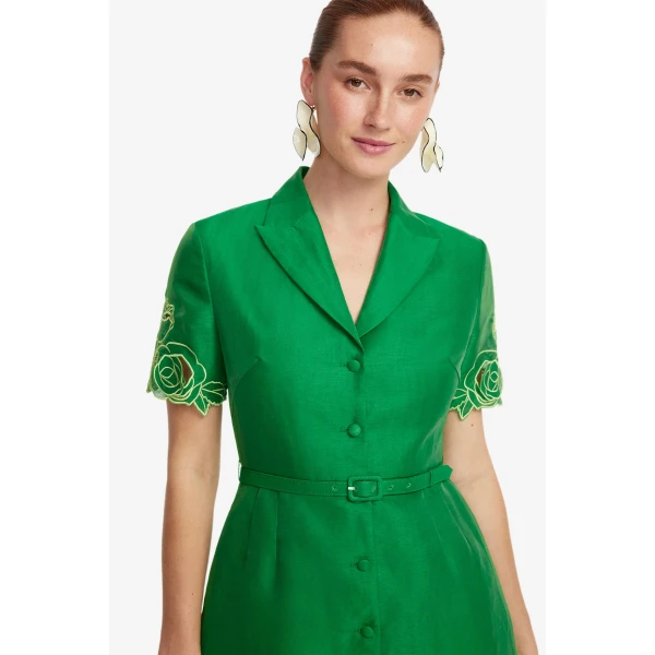 Leo Lin Brigitte Appliqué Mini Dress - Leo Lin Dress - Australian Luxury Fashion - Shop at Coveti