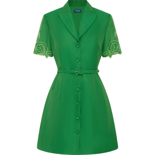 Leo Lin Brigitte Appliqué Mini Dress - Leo Lin Dress - Australian Luxury Fashion - Shop at Coveti