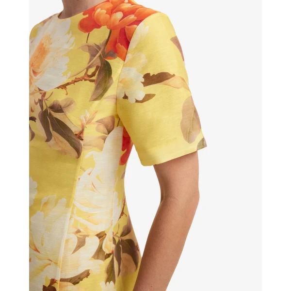 Leo Lin Caroline Short Sleeve Midi Dress - Leo Lin Dress - Australian Luxury Fashion - Shop at Coveti