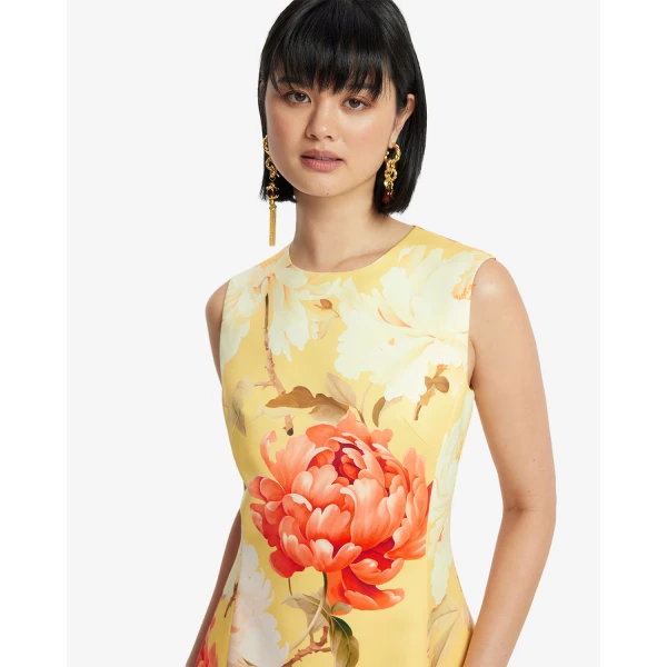 Leo Lin Cleo Sleeveless Midi Dress - Leo Lin Dress - Australian Luxury Fashion - Shop at Coveti
