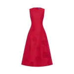 Leo Lin Cleo Appliqué Sleeveless Midi Dress - Leo Lin Dress - Australian Luxury Fashion - Shop at Coveti