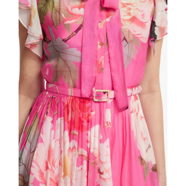 Leo Lin Grace Flutter Sleeve Midi Dress - Leo Lin Dress - Australian Luxury Fashion - Shop at Coveti
