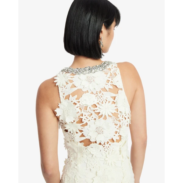 Leo Lin Helena Embellished Lace Maxi Dress - Leo Lin Dress - Australian Luxury Fashion - Shop at Coveti