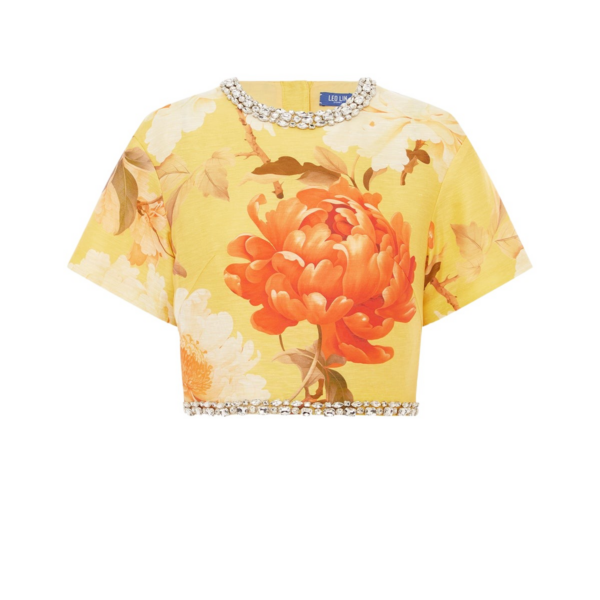 Leo Lin Indie Embellished Sleeve Top - Leo Lin Dress - Australian Luxury Fashion - Shop at Coveti