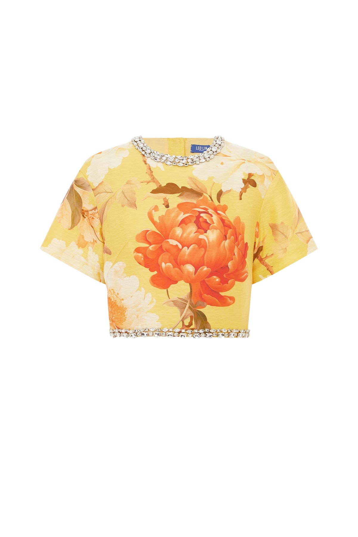 Leo Lin Indie Embellished Sleeve Top - Leo Lin Dress - Australian Luxury Fashion - Shop at Coveti